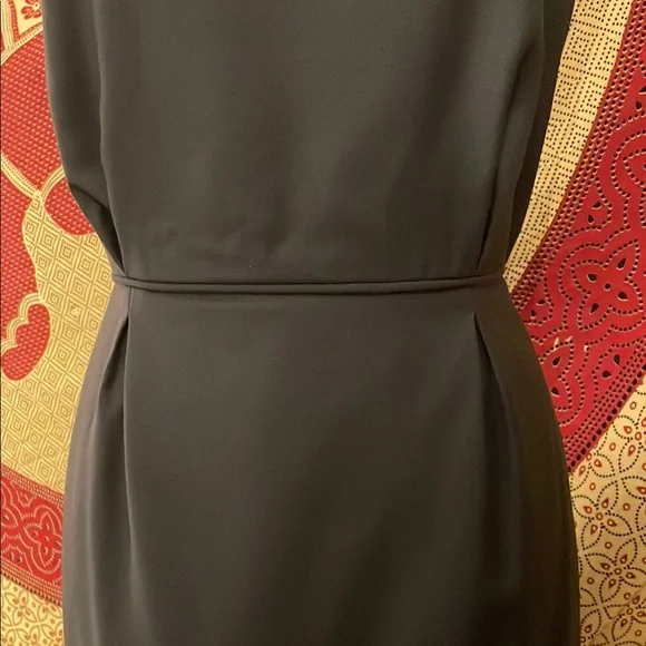 Dark gray J. Crew Sleeveless Bateau Sheath Midi Dress - Picture 5 of 7